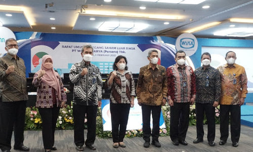 Rapat Umum Pemegang Saham Luar Biasa (RUPSLB) WIKA yang dilakukan di Jakarta, Jumat, 4 Februari 2022.