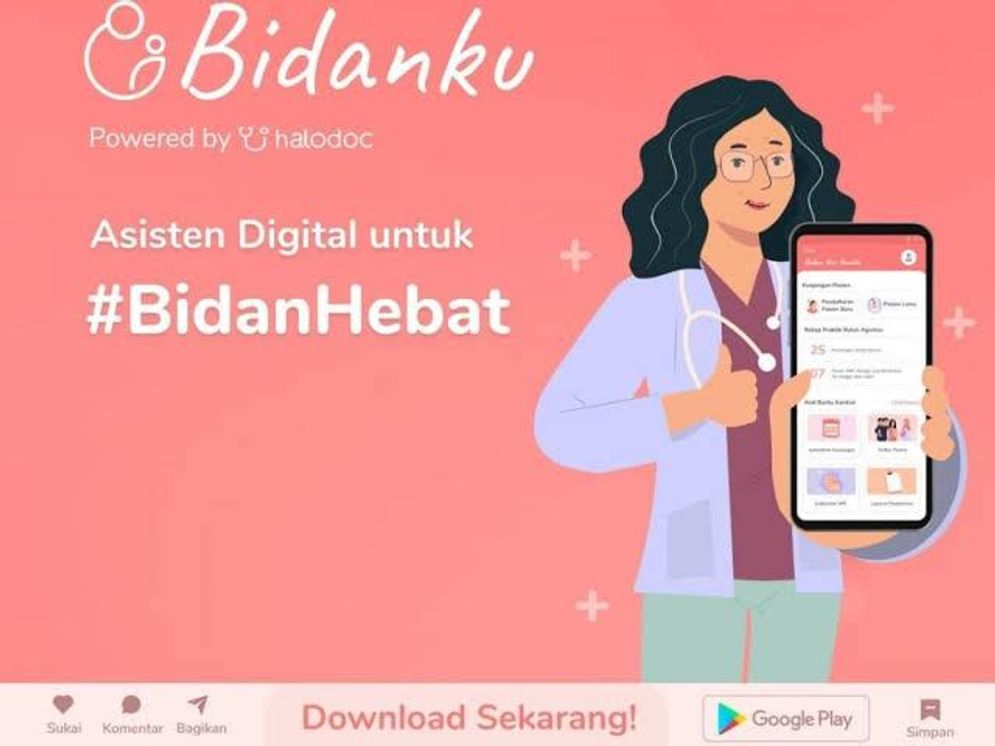 Aplikasi Bidanku dari Halodoc.