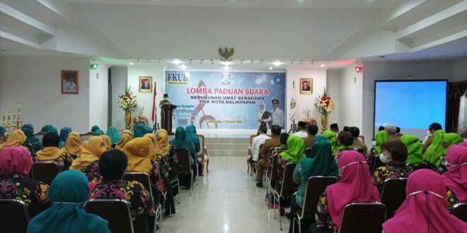 Pembukaan lomba paduan suara yang digelar FKUB dan PKK Balikpapan, Senin (7/2/2022)