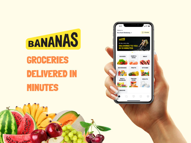 Aplikasi mobile milik start up Bananas.