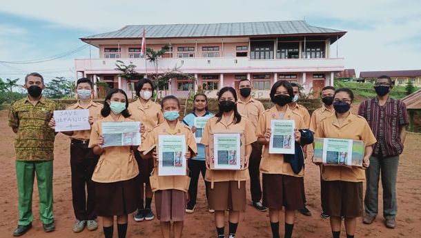 OSIS SMKN 1 Wae Ri'i Galang Dana untuk Jefanus, Balita Penderita Hidrosefalus