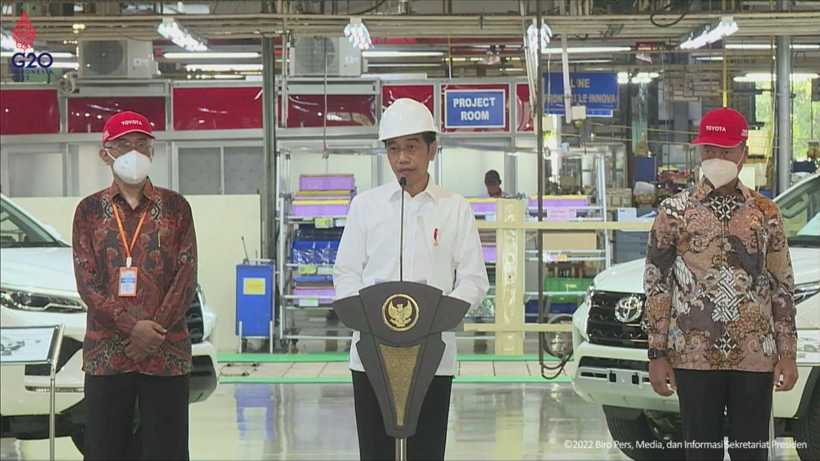 Jokowi resmikan pelepasan ekspor 2 juta unit Toyota ke empat benua