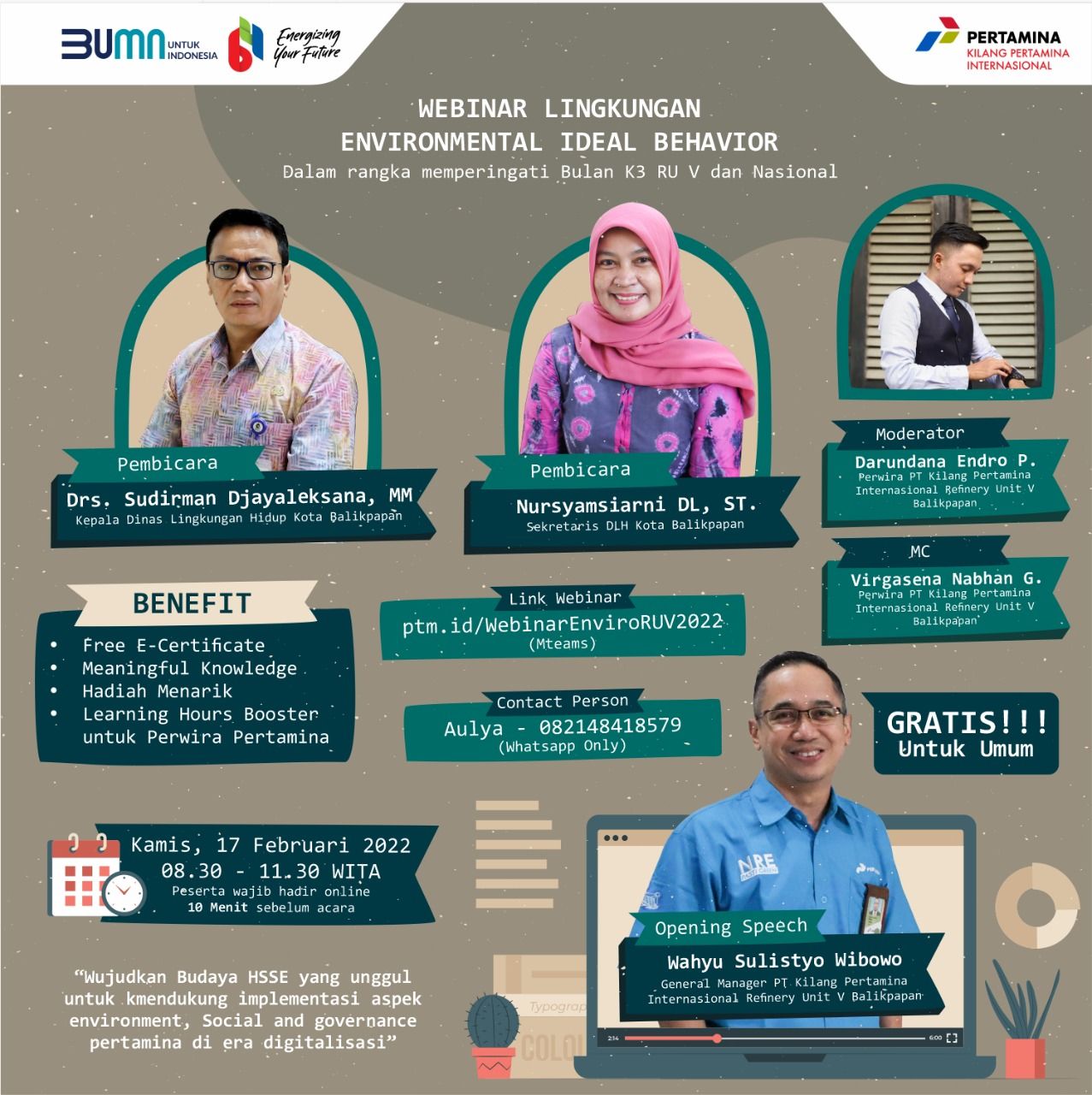 Besok, Pertamina Selenggarakan Webinar Lingkungan