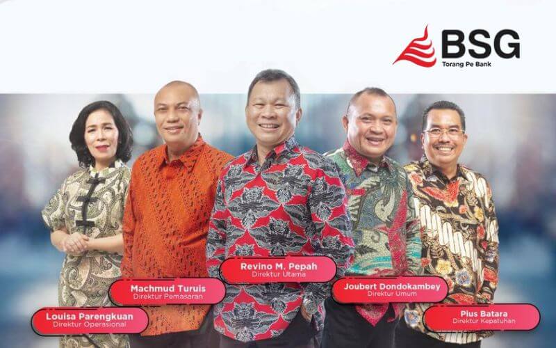 Jajaran Direksi Bank SulutGo. (Foto:Istimewa)