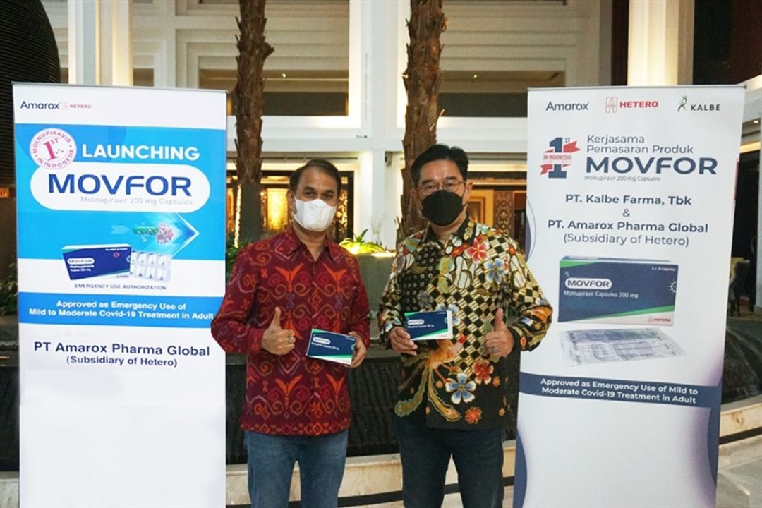 Kerja sama Kalbe dengan Amarox dalam meluncurkan obat antivirus COVID19 baru.