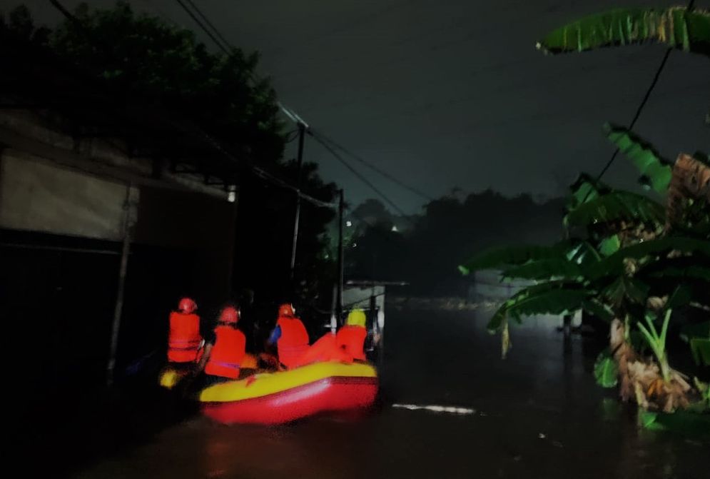 Banjir yang menggenangi Kota Bekasi