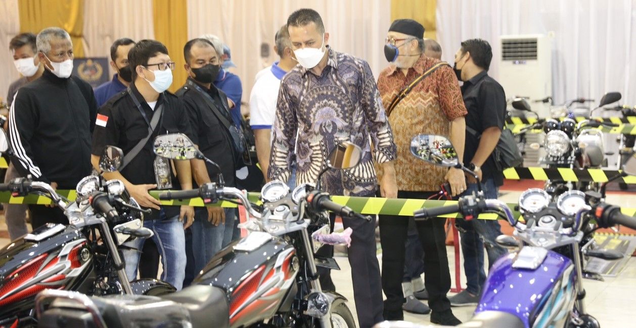 Wakil Gubernur Sumut Musa Rajekshah menghadiri Vulcanic Festival RX King Kontes di lapangan PRSU Medan