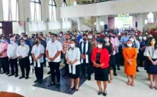 Pelantikan panitia H2RG Jemaat GMIM Imanuel Lolah. (FotoIstimewa)