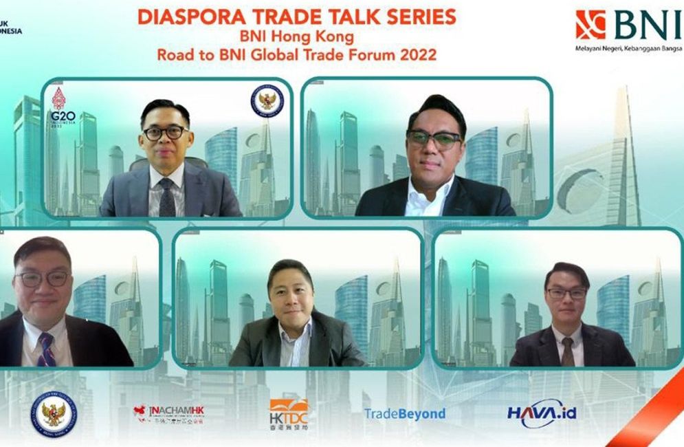 Webinar Diaspora Trade Talk Series – BNI Hong Kong secara online.