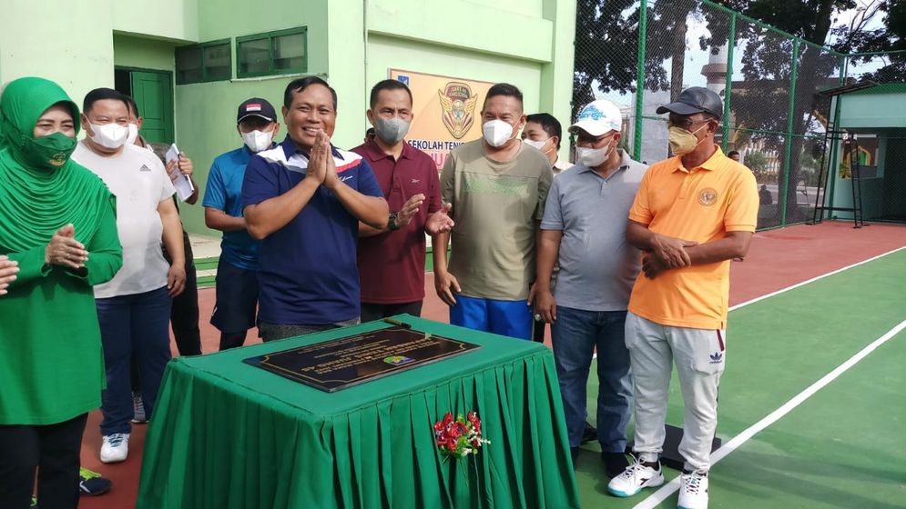 Peresmian Sekolah Tenis Juang 45 oleh Komandan Korem (Danrem) 041/Garuda Emas (Gamas) Bengkulu, Brigjen TNI Achmad Budi Handoyo M.Tr.