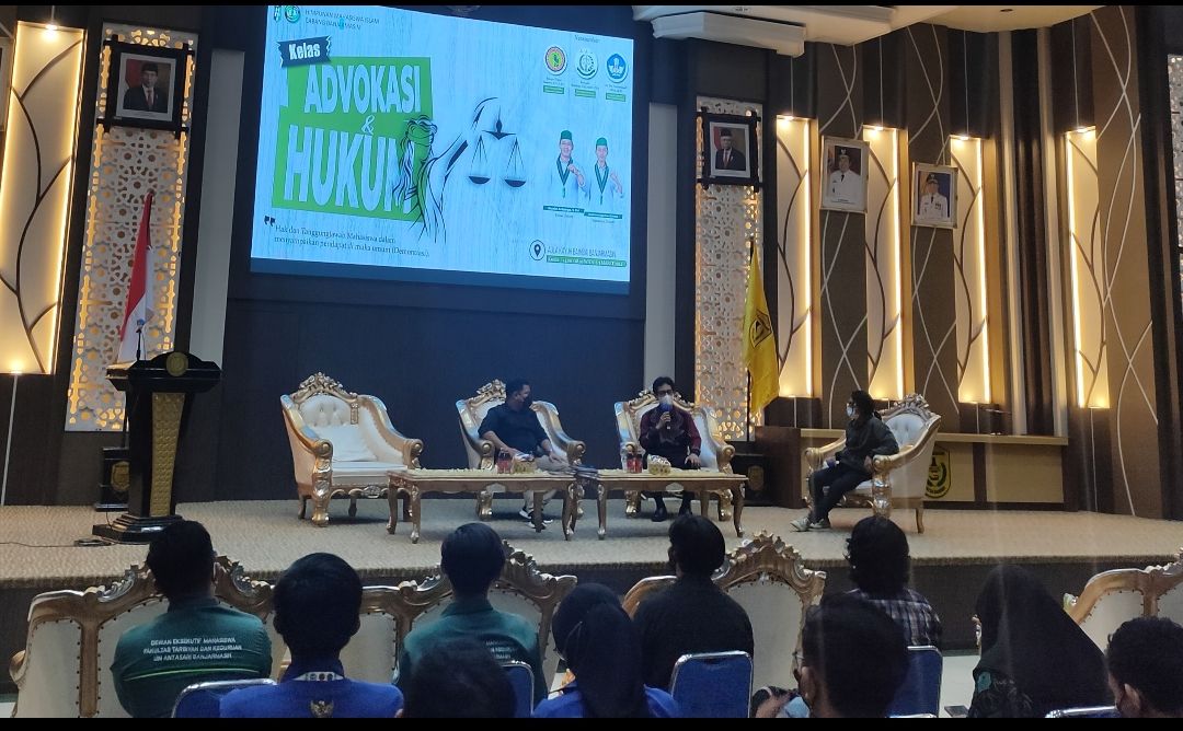 Kegiatan dialog kepemudaan yang dihelat HMI Banjarmasin.
