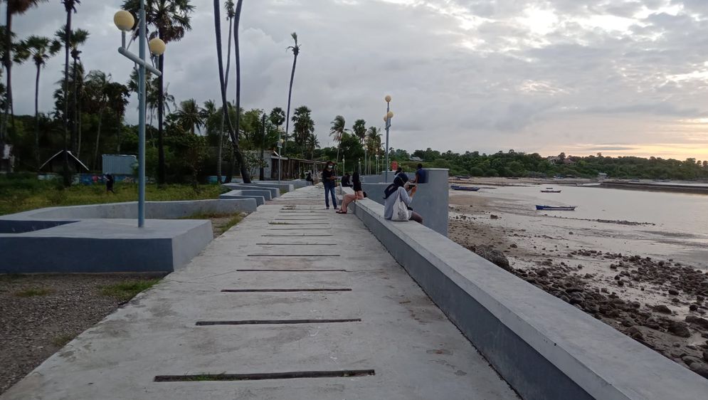 Senja hari di Lasiana Beach, Kupang