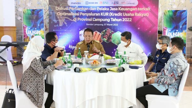 Gubernur Arinal Bahas Distribusi KUR Bersama Perbankan dan Pelaku Jasa Keuangan