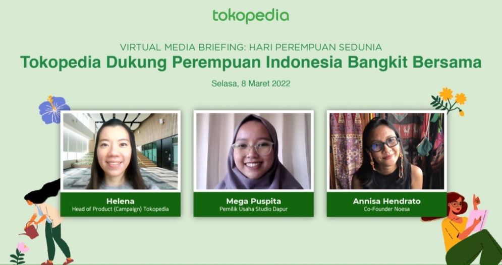 Tokopedia membeberkan jumlah kenaikan perempuan pelaku UMKM di tahun 2021, data tersebut mencatat bahwa jumlah mereka meningkat 2,5 kali lipat dibanding tahun 2020 lalu.