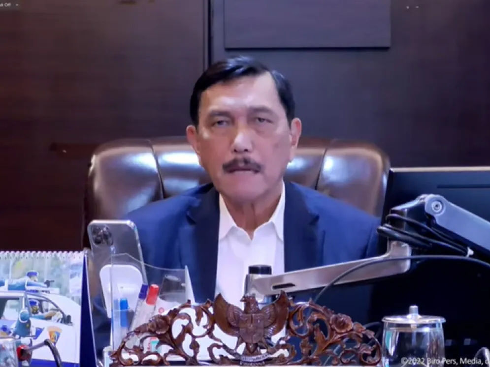 Menteri Koordinator Bidang Kemaritiman dan Investasi (Menko Marves) Luhut Binsar Pandjaitan 