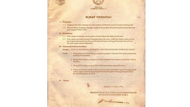 Supersemar, 'Surat Sakti' yang Penuh Tanda Tanya