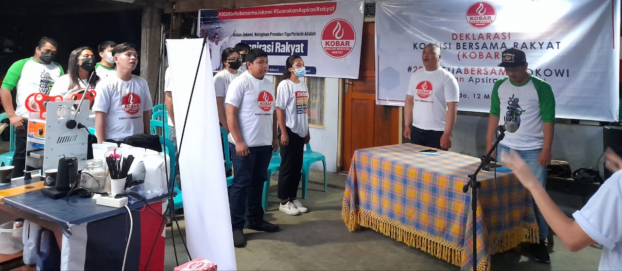 Deklarasi KOBAR Sulut untuk Kesetiaan pada Joko Widodo. (Foto:Istimewa)