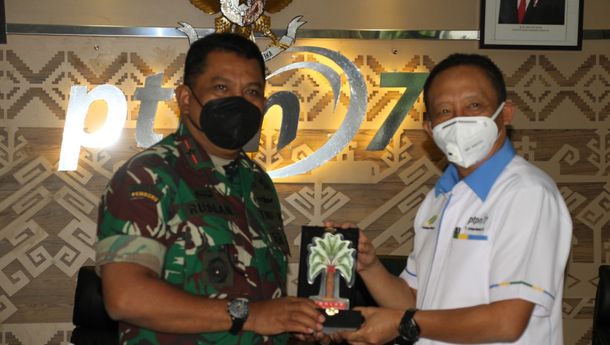 Kunjungan Danrem 043/Garuda Hitam ke PTPN VII Komitmen Bersama Jaga Aset Negara