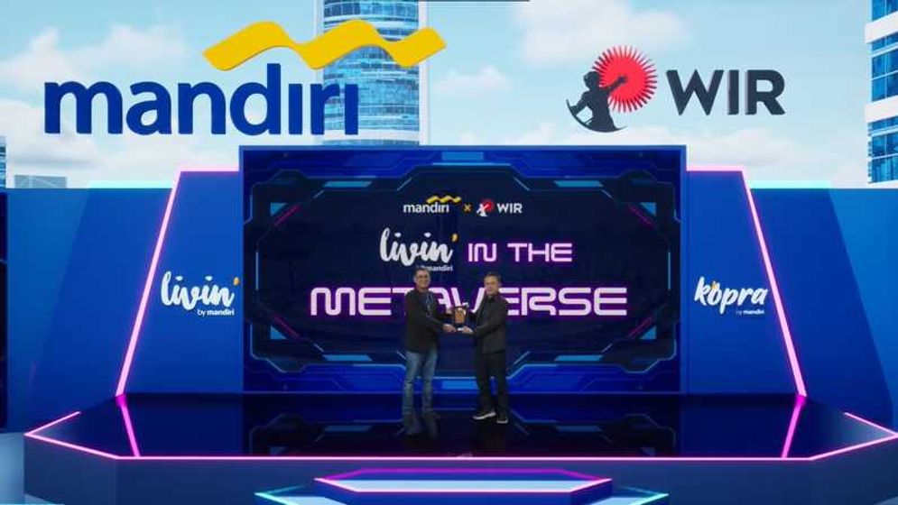 Bank Mandiri menggandeng WIR Group, perusahaan pengembang teknologi Augmented Reality dan Metaverse dalam mengembangkan dunia virtual. 