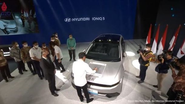 Ioniq 5,  Mobil Listrik Pertama Buatan Indonesia Diluncurkan