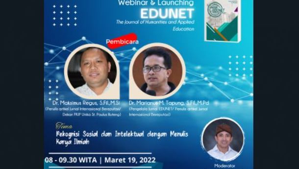 FKIP Unika St Paulus  Ruteng Luncurkan Jurnal EDUNET