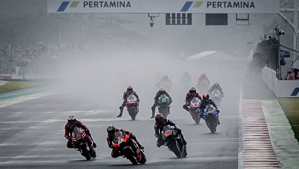 Cerita Menparekraf Sandiaga Uno tentang Hujan yang Bikin MotoGP Mandalika 2022 Sempat Tertunda 