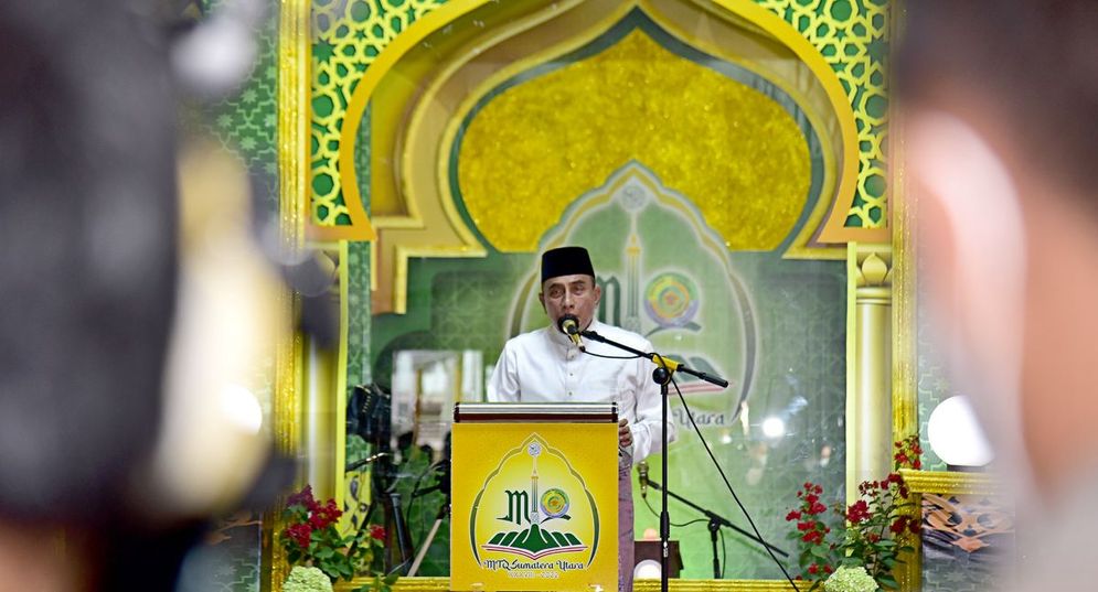 Gubernur Sumut Edy Rahmayadi membukam MTQ ke-38 Tingkat Provinsi Sumut 