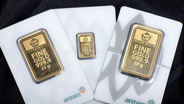 Harga Emas Antam di Pegadaian Turun Rp1.000 pada Selasa, 22 Maret 2022