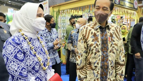 Wagub Chusnunia dan Ketua Dekranasda Riana Sari Arinal Ikuti Pembukaan Inacraft Ke-22 