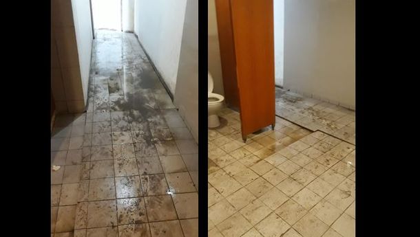 KATA NETIZEN (FB: Marilena Vlataki): Toilet di Bandara Komodo! Destinasi Wisata Premium (Jorok)