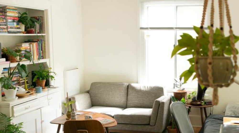 Ilustrasi dekor rumah baru. 