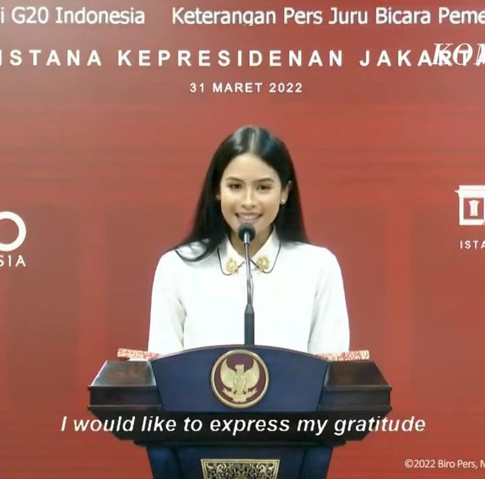 Keren! Maudy Ayunda Ditunjuk Jadi Juru Bicara di Presidensi G20 Indonesia/ Foto: Tangkapan layar