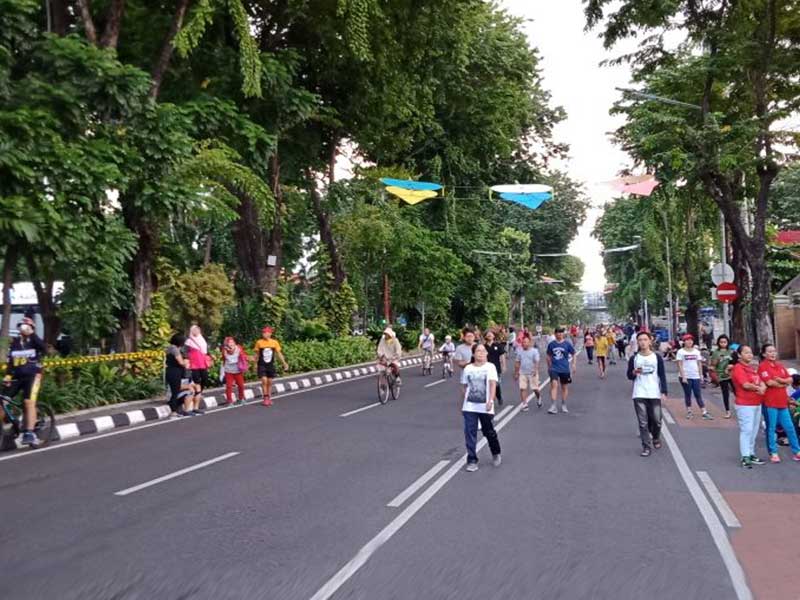 Salah satu kegiatan CFD di Kota Surabaya