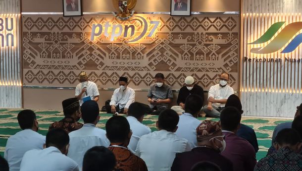 Direksi PTPN VII dan Karyawan Gelar Pengajian Sambut Ramadan