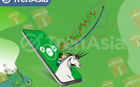 Ilustrasi IPO start up decacorn PT Goto Gojek Tokopedia Tbk (GOTO) di Bursa Efek Indonesia. Ilustator: M. Faiz Amali