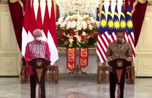 Presiden Joko Widodo bersama Perdana Menteri Malaysia. (Foto:Istimewa)