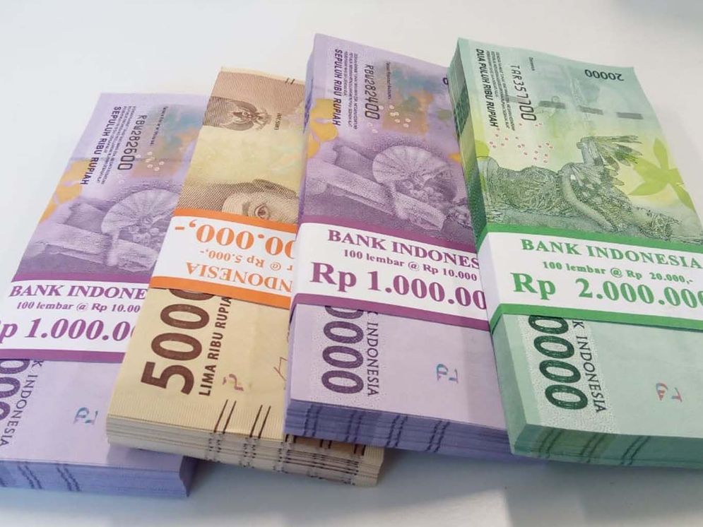 Ilustrasi uang Rupiah pecahan baru.