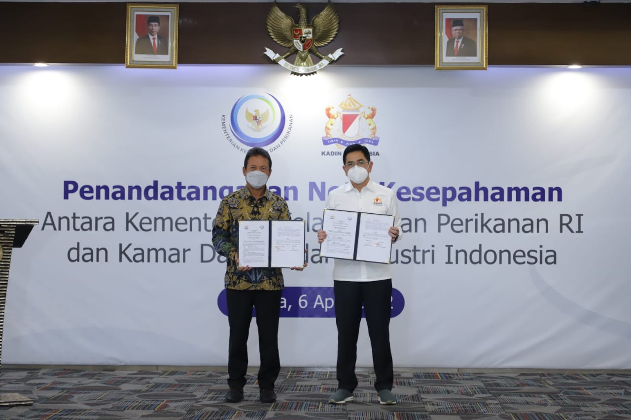 Kementerian Kelautan dan Perikanan (KKP) menggandeng Kamar Dagang dan Industri (Kadin) untuk menciptakan iklim usaha yang kondusif serta mendorong pertumbuhan usaha sektor kelautan dan perikanan berbasis ekonomi biru di Indonesia
