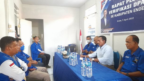 DPC Partai Demokrat Kabupaten Ende Lakukan Verfikasi DPAC, Leonardus Lelo Persiapan untuk Persiapan Pemilu