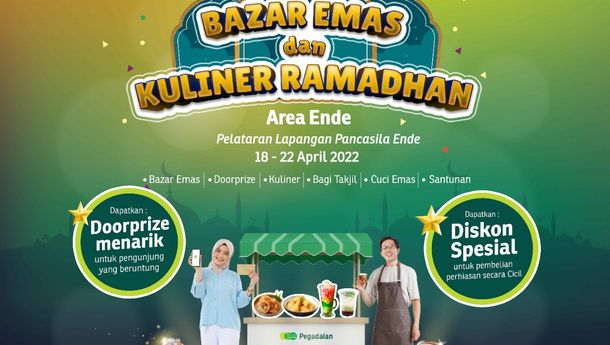 Menyambut Bulan Suci Ramadhan, PT. Pegadaian Area Ende Gelar Bazar Emas dan Kuliner Ramadhan