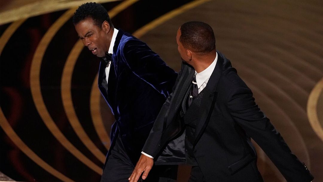 Will Smith menampar Chris Rock pada gelaran acara Oscar