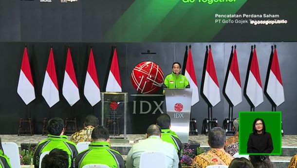 Listing Perdana, Saham Gojek Tokopedia (GOTO) Meroket