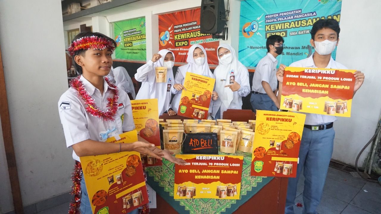 Implementasikan Program Sekolah Penggerak, SMA Batik 1 Solo Gelar Expo Kewirausahaan