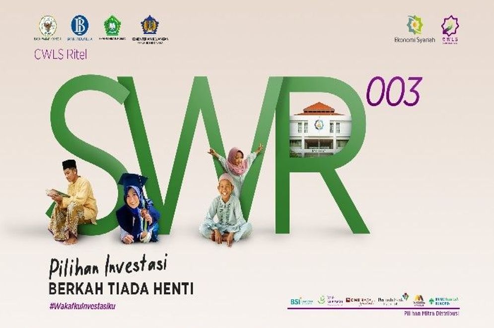 Ilustrasi surat berharga syariah negara (SBSN) kepada investor individu yakni sukuk wakaf ritel seri SWR-003.