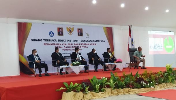 Lima Bakal Calon Rektor Itera Paparkan Visi Misi, Tiga Calon Terpilih Ditentukan Sore Ini