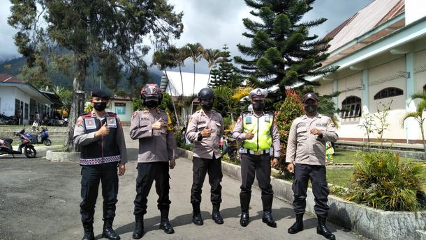 Rangkaian Perayaan Paskah di Wilayah Hukum Polres Manggarai Berjalan Aman