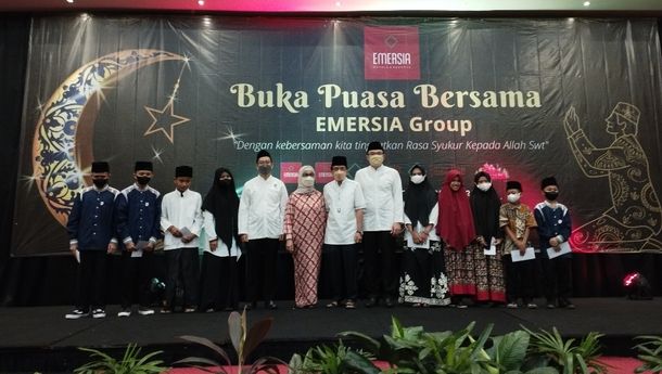 Buka Puasa Bersama Emersia Group Undang 50 Anak Yatim Piatu dan Santri 