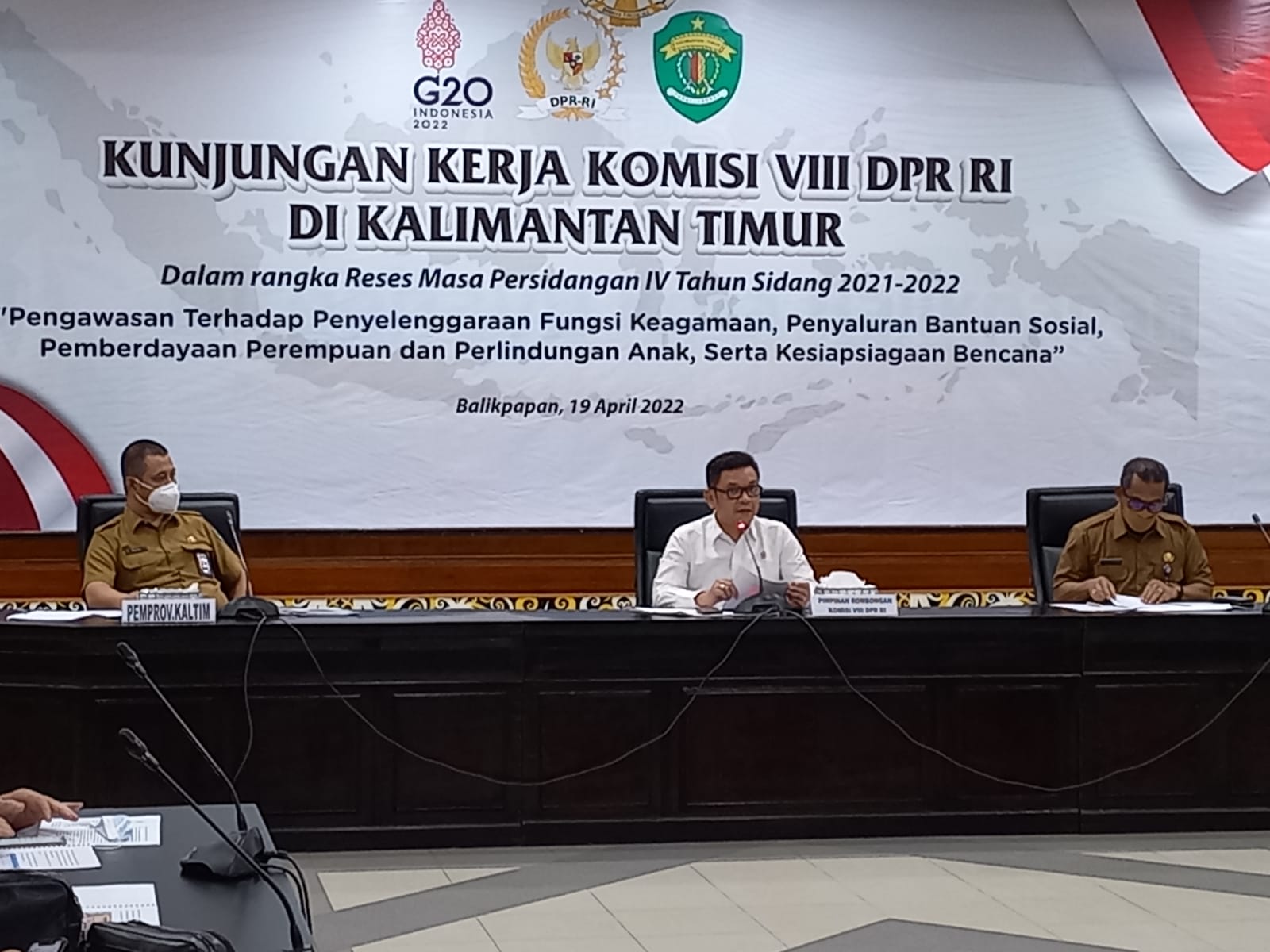 Komisi VIII DPR RI Reses ke Balikpapan, Selasa 19 April 2022