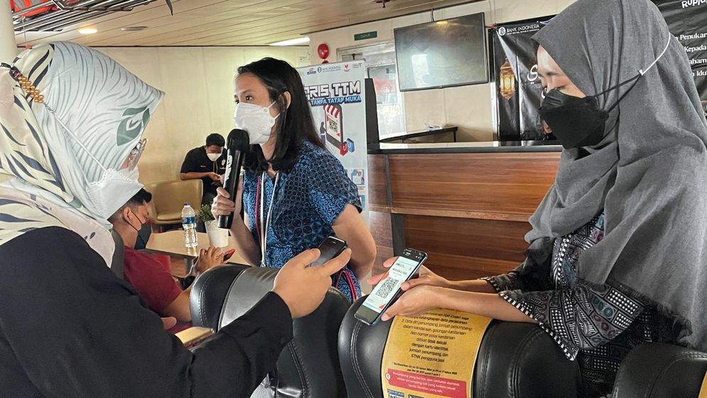 BI Lampung bekerjasama dengan PT ASDP Indonesia Ferry Cabang Bakauheni gelar "Serambi Rupiah Ramadhan 2022 & Sosialisasi Cinta Bangga Paham (CBP) Rupiah dan QRIS” di Kapal Penyeberangan Eksekutif Sebuku pada Selasa, 19 April 2022.