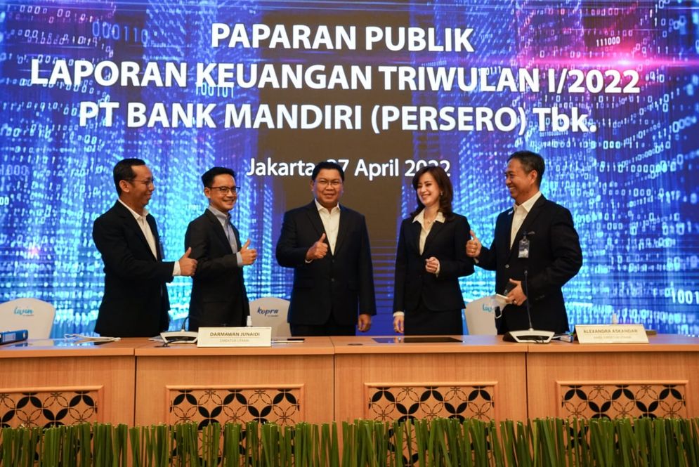 Bank Mandiri Cetak Laba Rp10 Triliun di Kuartal I-2022